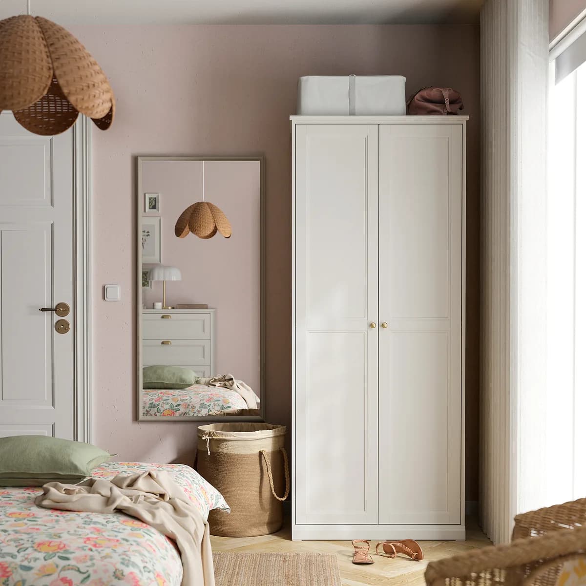 IKEA FÅGELFJÄLLET Lemari Pakaian 2 Pintu